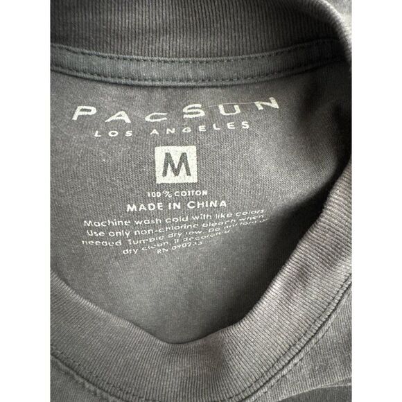 Pacsun Women Gray Cotton Short Sleeve Graphic T-Shirt Size M ( Unisex) - Picture 7 of 7